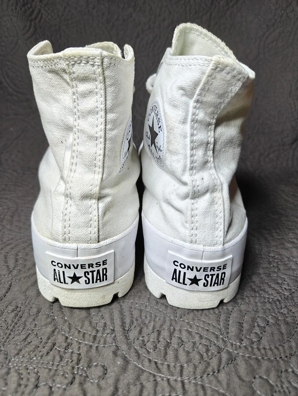 Converse Chuck Taylor All Star High Lugged White Platform Women's  Shoe Size 9